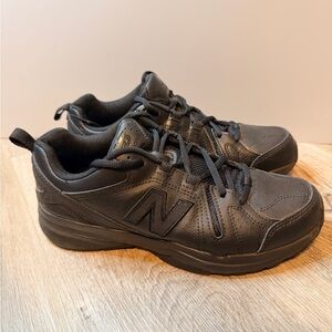 New Balance Women’s 608 v5 Slip Resistant Black Sneakers